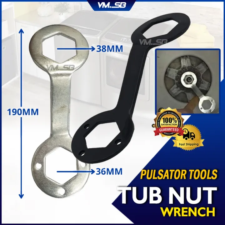 WASHING MACHINE MECHANISM TOOLS TUB NUT WRENCH 2 SIDES Spannar Mesin