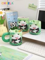 Mining gets to x large panda bear flower clip cotton receive cup small brush pot furnishing articles QT275 cloth art design 【BYUE】