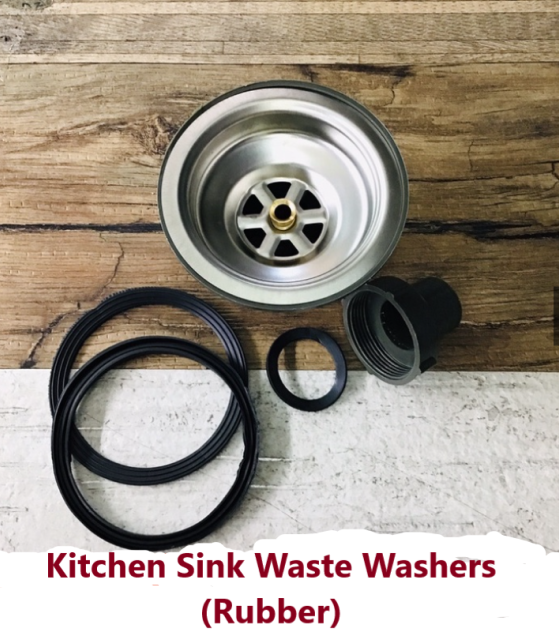 NKS Replacement Kitchen Rubber Sink Waste Washers 100MM/ Pencuci Sisa