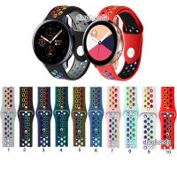 สายซิลิโคน 20 มม. สำหรับ Samsung Galaxy Watch Active/Active 2 40mm 44mm /Watch 3 41mm/Samsung Watch 42mm/Sport R600/S4/watch 4 40mm/44mm สายนาฬิกาสมาร์ท