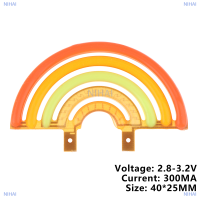 NIHAI 3V รุ้งแอลอีดีเส้นใยเอดิสันหลอดไส้เทียนไดโอดแบบยืดหยุ่นไฟคริสต์มาสไฟตกแต่งงานปาร์ตี้วันหยุดอุปกรณ์เสริมหลอดไฟ DIY