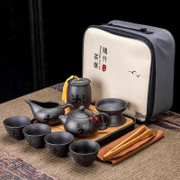 Purple Clay Teapot Travel Kung Fu Tea Set Portable Home Office 1 Pot 4 Cups Tea Set Chinese Tea Set Tea Ceremony Accessories