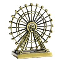 Retro The London Eye Creative Metal Ferris Wheel Desk Ornament Office Living Room Home Decor Birthday Gift