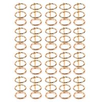 20Pcs 3 Ring Gold Book Rings Leaf Binders Office Book Rings Snap Split Hinged with 20 mm Inner Diameter Gold Book Rings