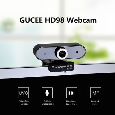【✲High Quality✲】 jhwvulk Gucee เว็บแคม Usb ยุคกล้องเว็บแคมมีไมโครโฟนในตัวบันทึกการแชทวีดิโอความละเอียดสูงกล้องเว็บแคมกล้องเว็บแคม Usb สำหรับแล็ปท็อปคอมพิวเตอร์ที่บ้าน
