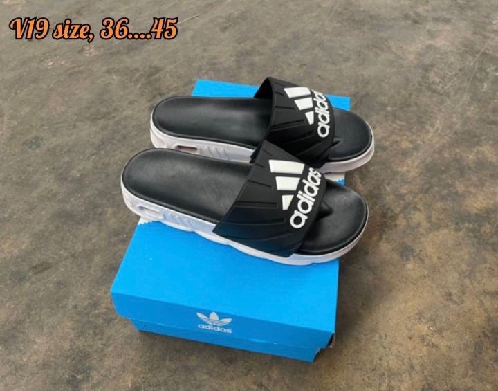 สินค้าขายดี-size-36-ถึง-45-รองเท้าแตะadidas-รองเท้าแตะแฟชั่นมี-2-สี-รองเท้าแตะแบบสวม-รองเท้าลำลอง-ใส่ได้ทั้งผู้ชาย-หญิง-นุ่ม-เบา-ใส่สบาย-klo015