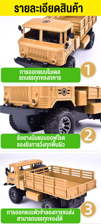 ของเล่นเด็ก-รถทหารบังคับวิธยุ-รถคันใหญ่-พร้อมรีโมทแอร์บังคับ-มีเสียงดลตรี-มีไห้เลือกสองสี-คันใหญ่สุดเท่-แข็งแรง-พร้อมส่งจากไทย