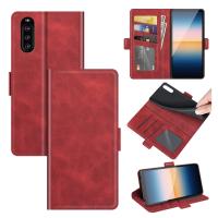 (EForgalaxy) สำหรับ Sony Xperia 10 III เคสมีขาตั้งหนังฝาพับแบบแนวนอนหัวเข็มขัดแม่เหล็กสองด้าน &amp; ช่องเสียบการ์ด &amp; กระเป๋าสตางค์ (มีของพร้อมส่ง)