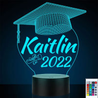 Personalized Graduation Lamp Gifts for Her or Him Custom Name College Congrats Grad Night Light for Daughter or Son for School