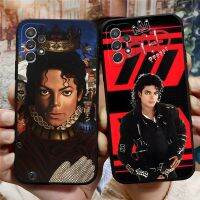 Michael Jackson เคสโทรศัพท์ Samsung,มา A24 A50 A52 A51 A21 A34 A53 A33 A13 A22 A31 A54 A32ที่ครอบสีดำซิลิโคน A42