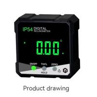 4 X 90-Degree Inclinometer Ip54 Lcd Screen Magnetic Digital Display Protractor Bevel Gauge Meter Angle Lectronic Protractor