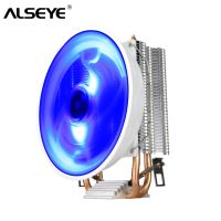 Alseye พัดลมระบายความร้อน Cpu พัดลม Cpu Led ความร้อน2ตัวสำหรับ Lga 775/1150/1151/1155/1156/1366 Am4/Am3/Am2