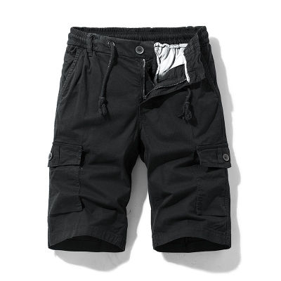 GRAFFITI Summer Men Cargo Shorts Cotton Relaxed Fit Solid Mens Short  New Spring Casual Pants Clothing Social Cargo Short
