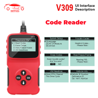 หลายภาษาอ่านรหัส V309อ่านล้างรหัสข้อผิดพลาด Im DTC OBD2 Obdiieobd USB OBD 2 OBD2รถยนต์วินิจฉัยสแกนเนอร์เครื่องมืออัตโนมัติ