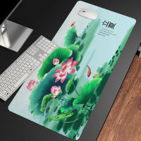 Chinese Style Flower Pad Large Gaming Mouse Pad Floral Mousepad Gamer 900x400 Rubber Keyboard Mats Desk Table Mausepad Car