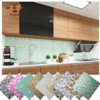 hotx【DT】 Mosaic Wall and Stick  adhesive Backsplash Sticker Vinyl