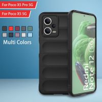 เคสกันกระแทกสำหรับ Poco X5 Pro 5G เคสโทรศัพท์กันชน TPU ซิลิโคนนิ่มยืดหยุ่นได้ PocoX5 Xiaomi ป้องกันกล้องหล่น