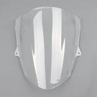 กระจกบังลม เหมาะสำหรับ Kawasaki ZX6R 2009-2022 ZX10R 08-10 สีขาว