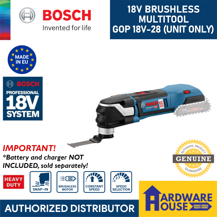 ORIGINAL BOSCH 18V Brushless Multitool GOP 18V-28 Cordless Wood & Metal ...