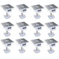 12PCS Photovoltaic Support Aluminum Alloy Medium Pressure Block Slider 40Mm for Connecting and Fixing Solar Panels