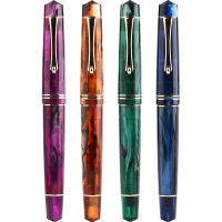 Majohn 800 Resin Fountain Pen No. 6 BOCK Nib Majohn Nib with Converter Golden Clip Beautiful Office Business Writing Pen