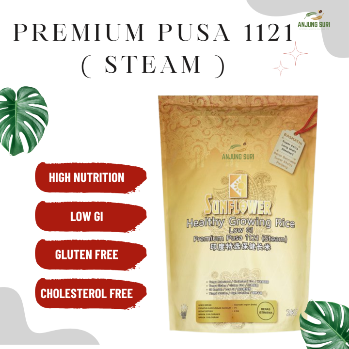 Sunflower Healthy Growing Rice Premium Basmathi Pusa 1121 Steam ( 2
