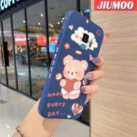 JIUMOO เคสปลอกสำหรับ Samsung S9บวกเคสโทรศัพท์ลายขอบซิลิโคนนิ่มลายหมีนางฟ้าเคสป้องกันกล้องคลุมทั้งหมดเลนส์เคสฝาครอบเคสนิ่มด้านหลัง