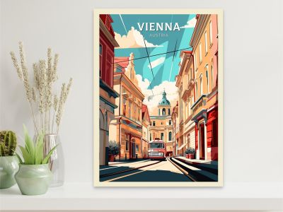 Vienna Zurich Holiday Nordic Vintage Art Hiasan Dinding Rumah การท่องเที่ยวรูปภาพห้องนั่งเล่นผ้าใบวาดภาพ0719-c1โปสเตอร์ (1ชิ้น)