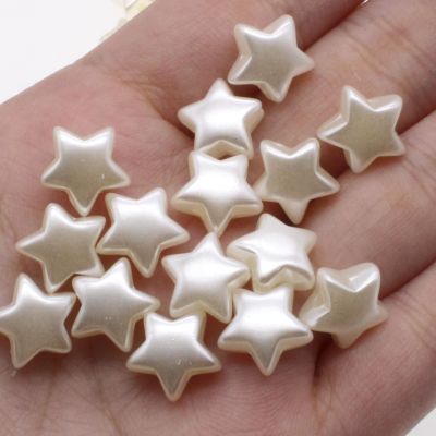 CHONGAI 100PCS Star Shape Acrylic Beads DIY Imitation Pearl Style Making Necklace Bracelet Jewelry Accessories 11mm