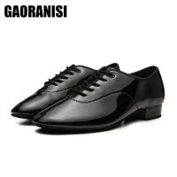 Men Latin Dance Modern Shoes Soft Leather Ballroom Oxford Modern Dance Shoes Indoor Shoes Mens Tango Shoes Dance Sneakers Boys