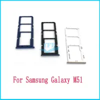 M52 M515 M12สำหรับ Samsung Galaxy M21ซิมการ์ดการ์ดรีดเดอร์ SD ช่องเสียบอะไหล่สำหรับใส่ซ็อกเก็ต