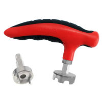 แบบพกพา Golf Spike Wrench Remover สแตนเลสรองเท้ากอล์ฟ Cleats Ratchet Key Golf Replacement Aid