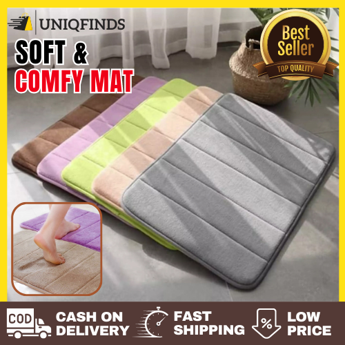 UniqFinds Comfy Foam Bedroom Mat Soft Instantdry Indoor