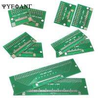 5pcs Double Side 0.5mm 1mm 6/8/10/12/20/24/30/40 Pin to DIP 2.54mm FPC/FFC SMT Adapter Socket Plate PCB Board Connector DIY KIT