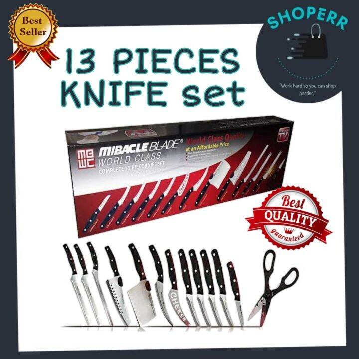 Miracle Blade World Class 13 pcs Knife Set | Lazada PH