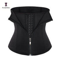 Zip Up Women Neoprene Waist Trainer 3 Hooks 6 Steel Boned Corset Slimming belly Belt Modeling Strap Waist Cincher Shaper 611#