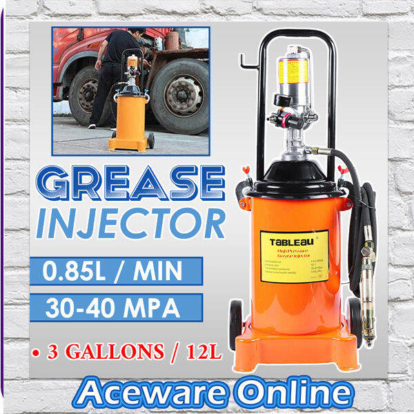 3 Gallon ( 12L ) Air Grease Pump 50:1 High Pressure Ratio Air Operated ...