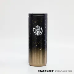 Starbucks Gold Chiseled Faceted Stainless Steel Tumbler 16 Fl Oz