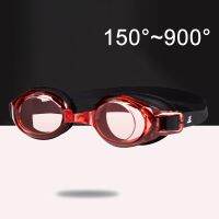 -1.5 To -9.0 Myopia Swimming Glasses Prescription Waterproof Anti-fog Swim Eyewear Silicone Diopter Diving Goggles Adults Teens