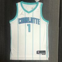 Charlotte Hornets NBA คลาสสิก สําหรับผู้ชาย 2022-23 #เสื้อกีฬาแขนสั้น ลายทีมชาติสวิงแมน 1 LaMelo Ball ชุดเหย้า สีขาว สไตล์เรโทร 407999