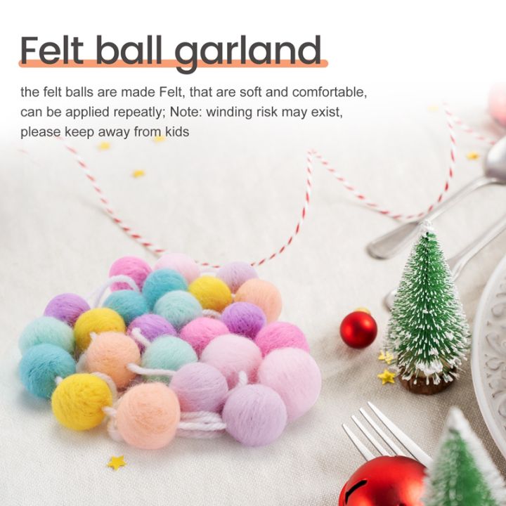 3-pcs-wool-felt-ball-garland-colorful-pom-pom-garland-for-mardi-gras-easter-halloween-thanksgiving-christmas-decor