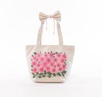 กรีน ค๊อตตอน  กระเป๋าผ้าใบ พิมพ์ดอกทานตะวัน ขนาด 11.5x16" Green Cotton Canvas Cotton Tote Bag (Sunflower Design) 4287