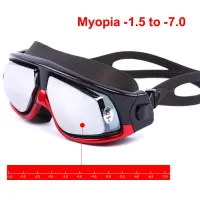 Men women Swimming Anti Fog UV Protection Diopter Swim Goggles with Prescription Waterproof Large Frame Myopia swimming Glasses Goggles