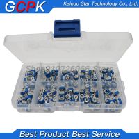 100PCS/LOT RM063 Vertical Adjustable Resistor Kit In Box 500 ohm-1M ohm 10 Values x10PCS Multiturn Trimmer Potentiometer Set