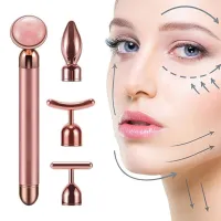 4-In-1 Electric Face Machine Natural Jade Face Massager Facial Lifting Thin Face Beauty Bar Face Cream Stick Skin Care Tool