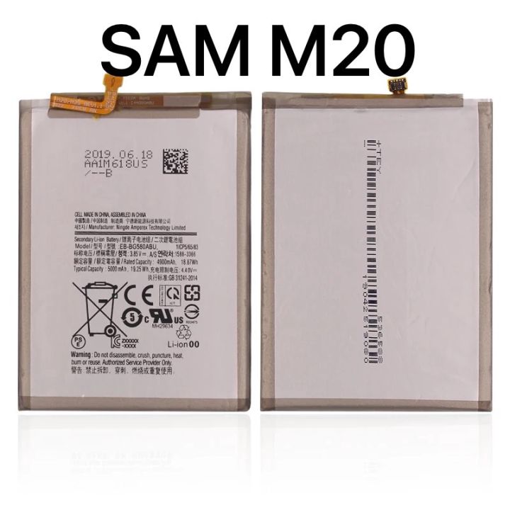 Cod Samsung Mobile Phone Battery For Galaxy M20 M30 Eb Bg580abu