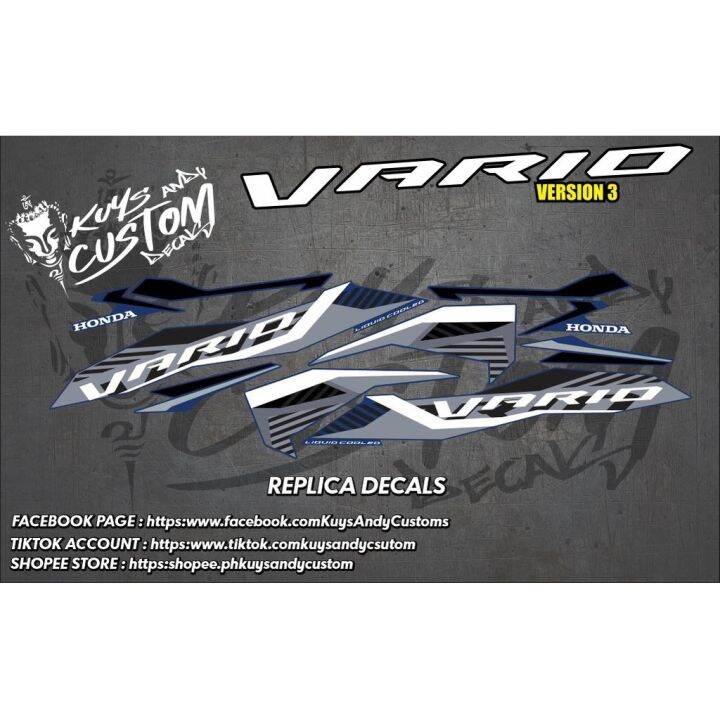 Honda Click 125i V3 Vario Thailand Decals Sticker Lazada PH