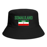 {You have a hat}Somaliland Flag พิมพ์ลายหมวกทรงถังพัดลมตัวอย่างคลาสสิคม่านบังแดดกลางแจ้งฤดูร้อนหมวกชาวประมงหมวกแก๊ปใส่ตกปลา