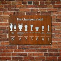 ❃❋Stock the Champions Wall Liverpool Football Club Metal Tin Sign Decor Pub Home Door Vintage Wall Size: 20cm X 30cm（Contact the seller, free customization）