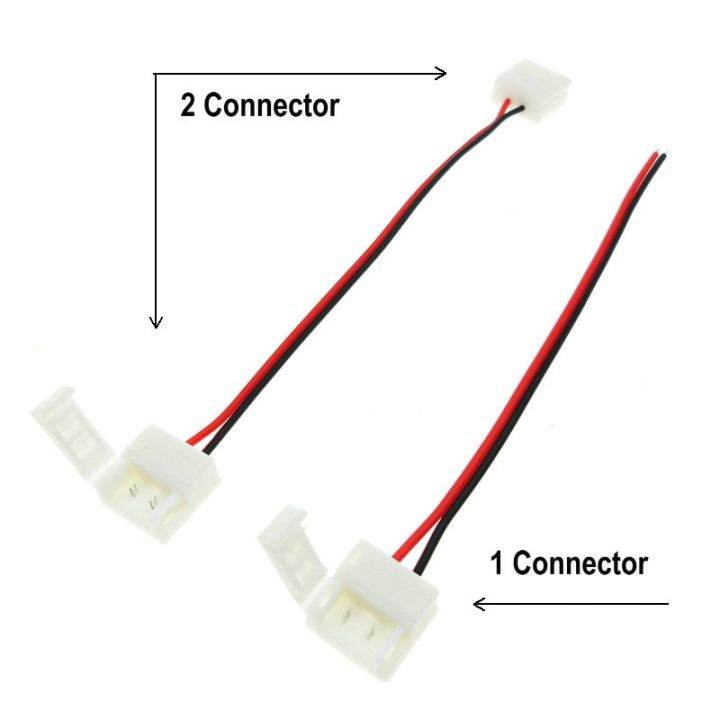 หัวต่อแถบไฟ-led-2pin-เชื่อมฟรี10มม-สำหรับแถบไฟ-led-กันน้ำ5ชิ้น-ล็อต